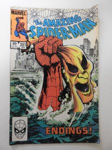 The Amazing Spider-Man #251 (1984) VG+ Condition moisture stain