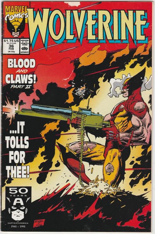 6 Wolverine Marvel Comic Books # 33 34 35 36 37 39 X-Men Storm Deathstrike J191