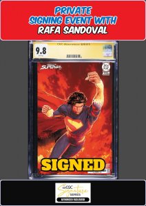 ABSOLUTE SUPERMAN #13 JANIN CGC SS 9.8 RAFA SANDOVAL PRIVATE SIGNING PRESALE