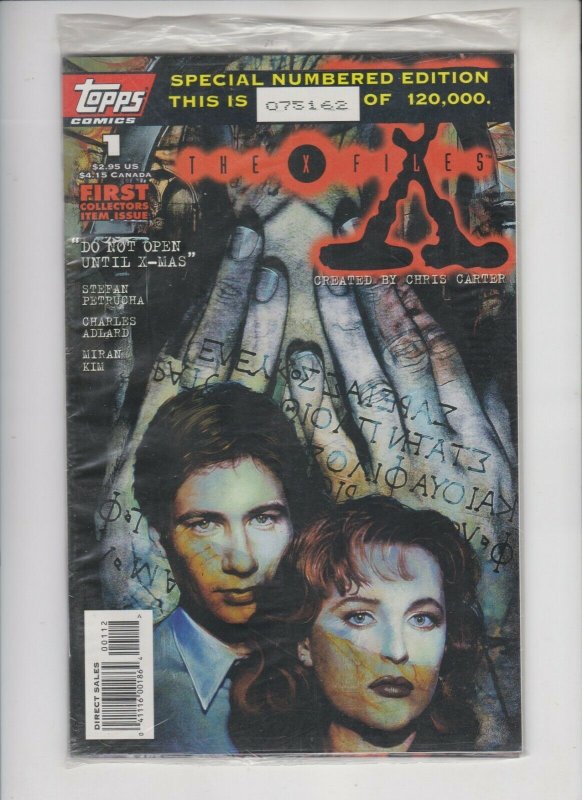 THE X FILES #'S 1-3 / SPECIAL NUMBERED EDITION # 075162 OF 120,000 TOPPS COMICS