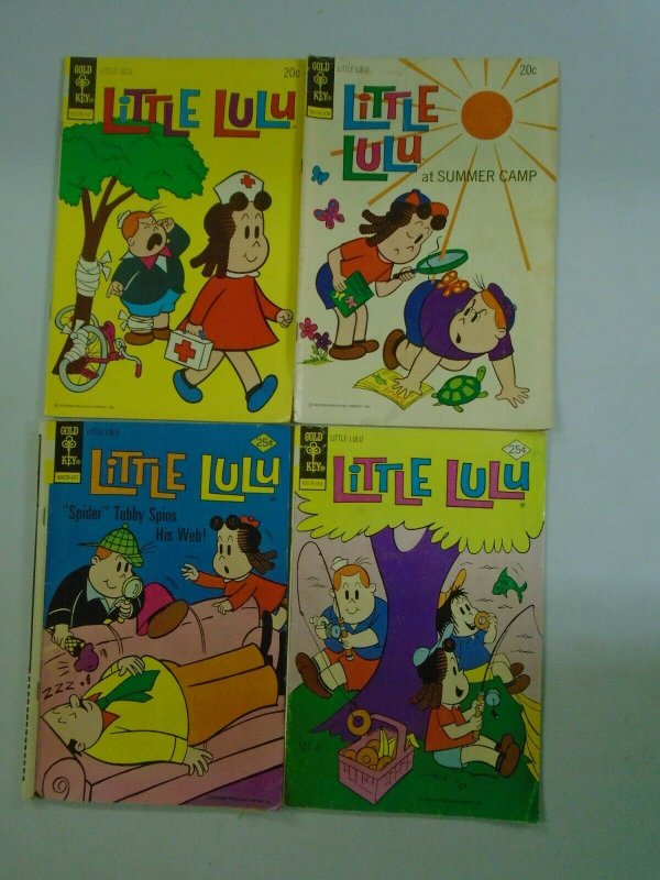 Bronze age Little Lulu comic lot 4 different issues 4.0 VG (Gold Key)