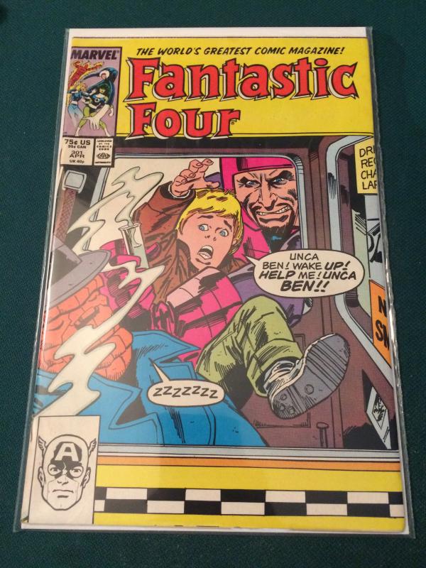 Fantastic Four #301 Franklin kidnapped by the Wizard!