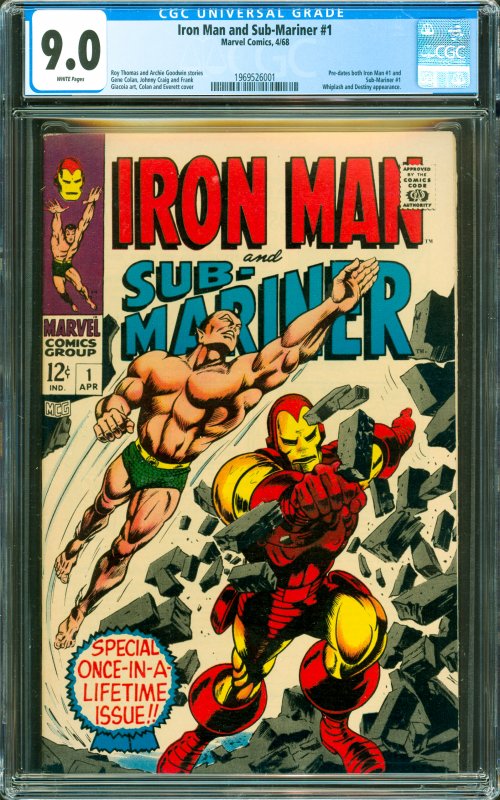 Iron Man and Sub-Mariner #1 CGC Graded 9.0 Pre-dates both Iron Man #1 and Sub...