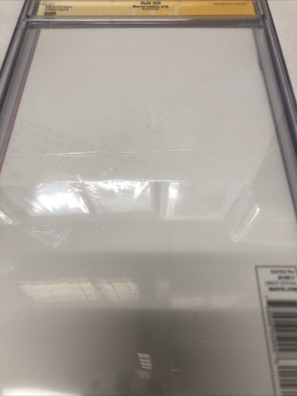 Hulk (2012) # 50 (CGC 9.8 SS) Sketch * Signed Sketch Scot Lobdell * Art Parker