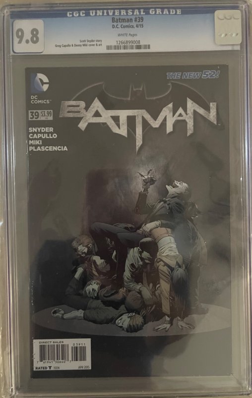 2015 Batman #39, CGC Graded 9.8