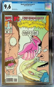 Beavis & Butt-Head #1 - CGC 9.6 - Cert#4007987007