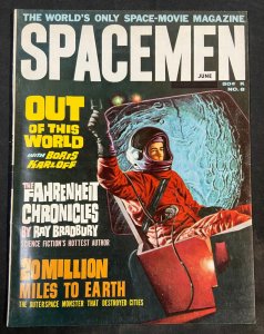 WARREN PUBLISHING SPACEMEN (SCI FI FILM & TV MAGAZINE) #8 JUNE 1964 FN/VF