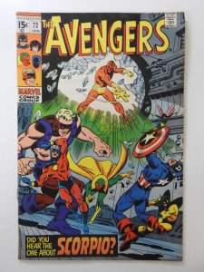The Avengers #72 Vs Scorpio! Sharp Fine+ Condition!