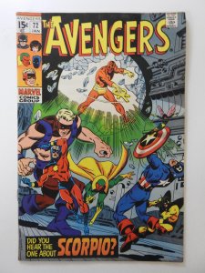 The Avengers #72 Vs Scorpio! Sharp Fine+ Condition!