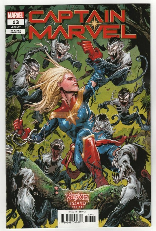 Captain Marvel #13 Cassara Venom Island Variant (Marvel, 2020) NM