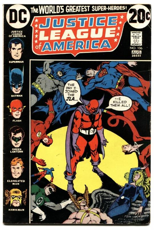 JUSTICE LEAGUE OF AMERICA #106-DC-BATMAN/SUPERMAN VG.