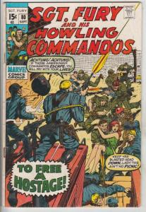 Sgt. Fury and His Howling Commandos #80 (Sep-70) VG+ Affordable-Grade Sgt. Fu...