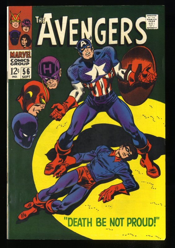 Avengers #56 VF+ 8.5 White Pages