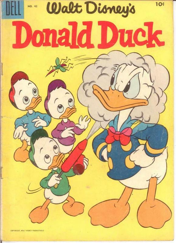 DONALD DUCK 42 GOOD July-Aug. 1955 COMICS BOOK