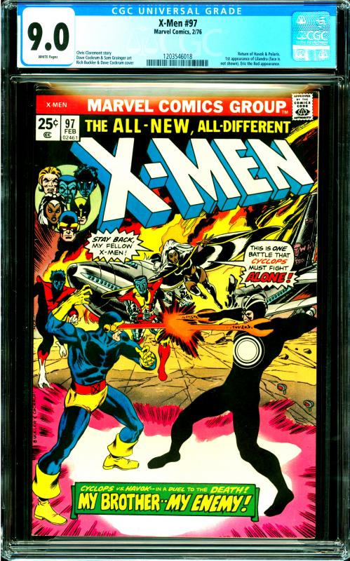 X-Men #97 CGC Graded 9.0 Return of Havok and Polaris