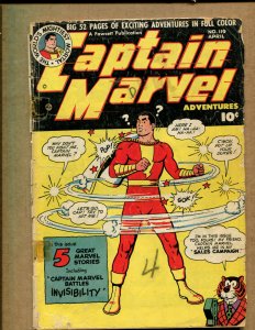 Captain Marvel #119 - Battles Invisibility - 1951 (Grade 2.0) WH