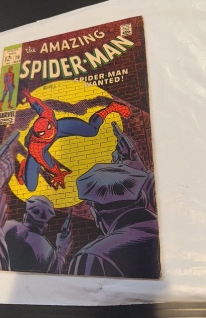 The Amazing Spider-Man #70 (1969)Romita - Spider-Man wanted see description