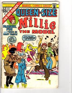 Queen Size Millie The Model # 12 VG Marvel Comic Book Bronze Age 1975 J224