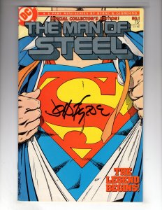 The Man of Steel #1 Variant Cover (1986) Signed by John Byrne     / EBI#1