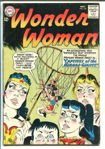 WONDER WOMAN #142 1963-DC COMICS-CLASSIC COVER-CAPTIVES-MIRAGE GIANTS-vg+