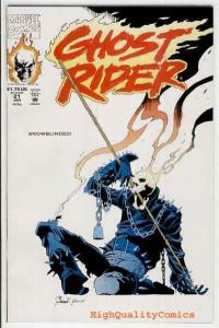 GHOST RIDER #21, NM+, Texeira, Bad to the Bone,1990, more GR in store