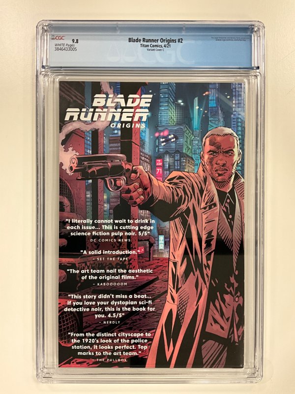 Blade Runner Origins #2 Variant Cover B CGC 9.8