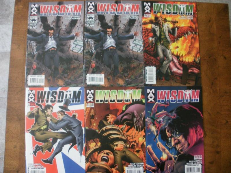 6 MAX Limited Series Comic Book: WISDOM #1 #2 (2) #3 #5 #6