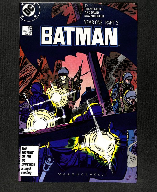 Batman #406 Year One Part 3 Frank Miller!