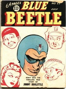 BLUE BEETLE #23 1943-Holyoke-NAZI CRIME-VOODOO HORROR-WWII era-Gen Jimmy Doolitt