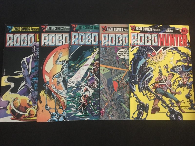 ROBO-HUNTER #1, 2, 3, 4, 5 VF Condition