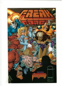 Freak Force #4 NM- 9.2 Image Comics 1994 Keith Giffen, Erik Larsen
