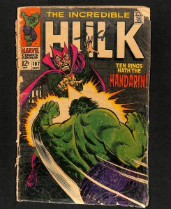 Incredible Hulk (1962) #107 Mandarin!