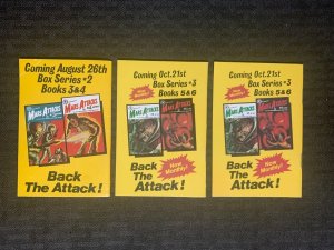 1988 MARS ATTACKS Pocket Comics Presents #1 3 & 4 VF/VF+ LOT of 3
