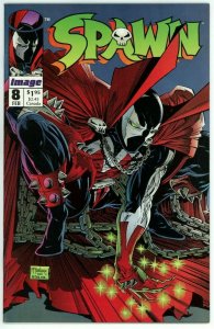 Spawn #8 (1992) - 9.0 VF/NM *In Heaven/Spiderman Homage Cover*