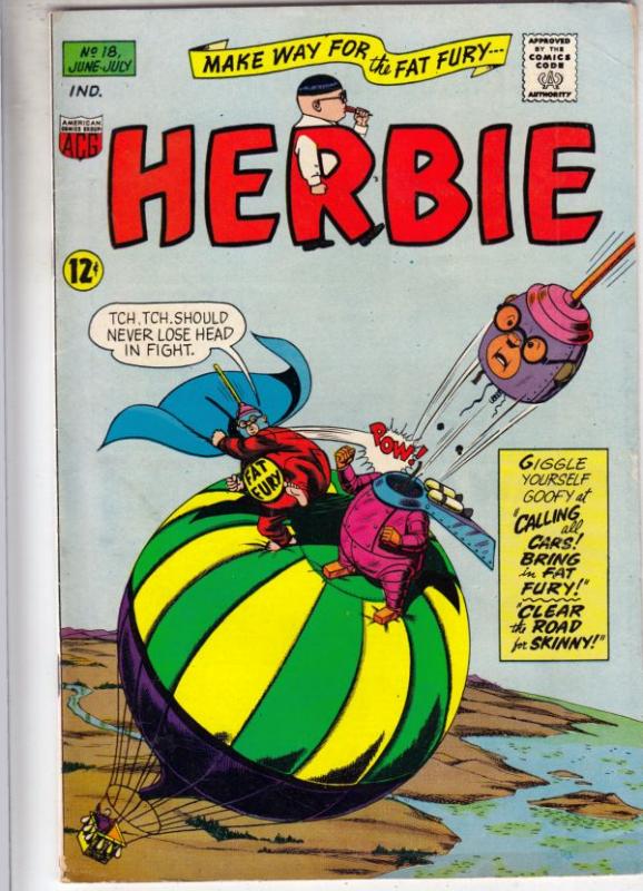 Herbie #18 (Jun-66) FN+ Mid-High-Grade Herbie Popnecker