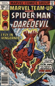 Marvel Team-Up #73 VG ; Marvel | low grade comic Spider-Man Daredevil