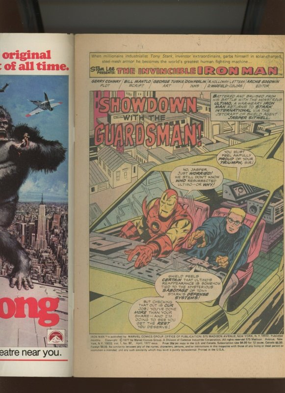 (1977) Iron Man #97: BRONZE AGE! WE COMBINE SHIPPING! (4.0)
