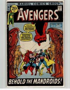 The Avengers #94 (1971) The Avengers [Key Issue]