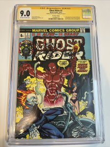 Ghost Rider (1973) # 1 (CGC 9.0 SS) Signed Sketch (Hellstorm) Roy Thomas | UK