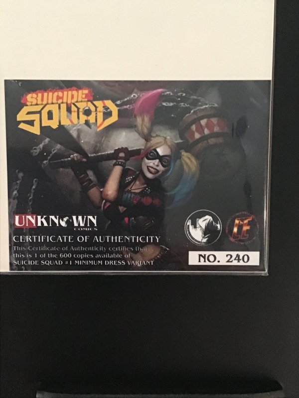 Suicide Squad #1 Brown Cvr 1st team App of Suicide Squad more info below w COA