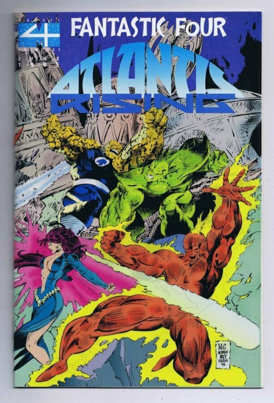 Fantastic Four Atlantis Rising #1 ORIGINAL Vintage 1995 Marvel Comics Acetate 