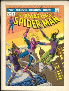 Marvel Comics Index #1 1st issue-all Spider-man titles thru 1975-FN