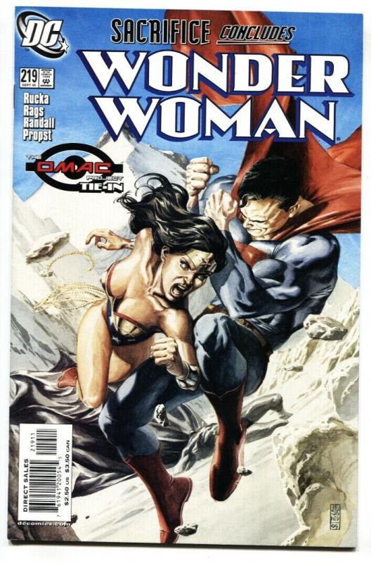 WONDER WOMAN #219 DC comic book Death of Maxwell Lord