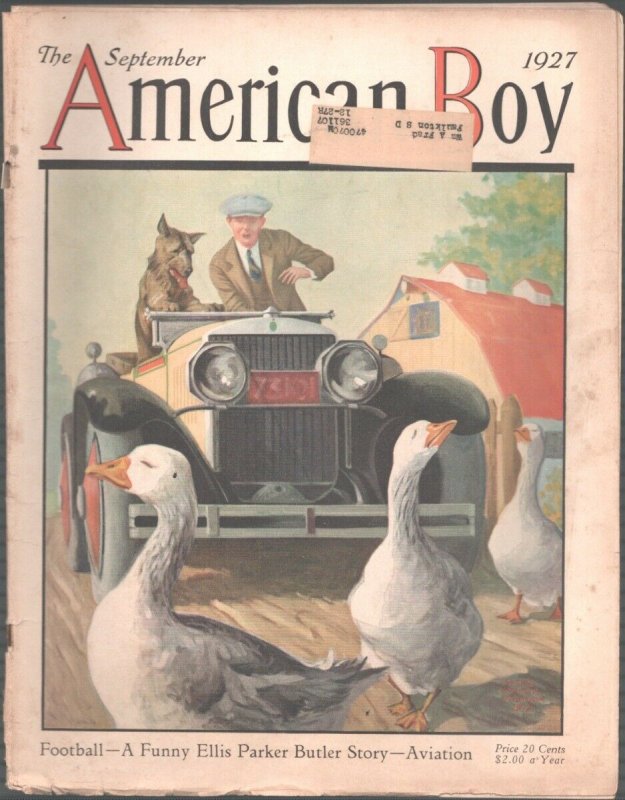 American Boy-9/1927-Frank E. Schoonover-Pulp Fiction-VG