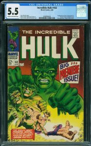 The Incredible Hulk #102 (1968) CGC 5.5