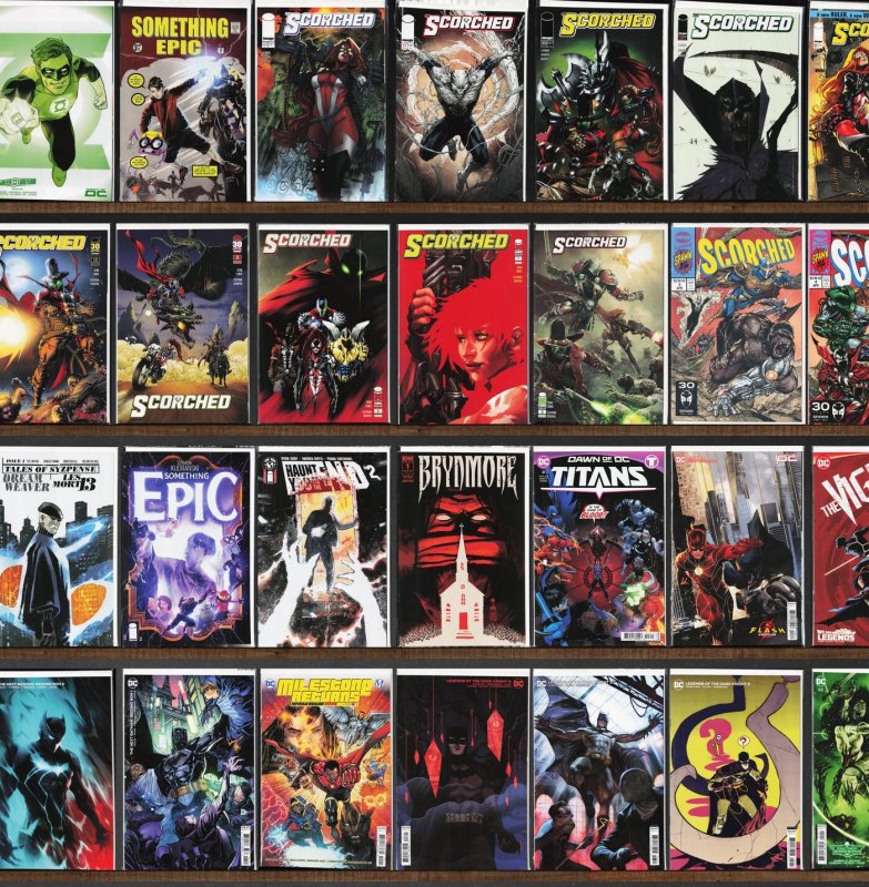 Huge Lot 130+ Comics with The Scorched, Nocterra, Green Lantern & More!