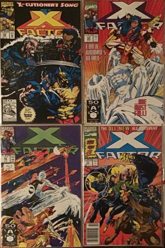 X-FACTOR MARVEL 8 BOOK LOT. F/NM CONDITION 