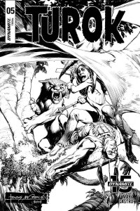 Turok #5 1:10 Morales Black & White Variant Dynamite 2019 EB106