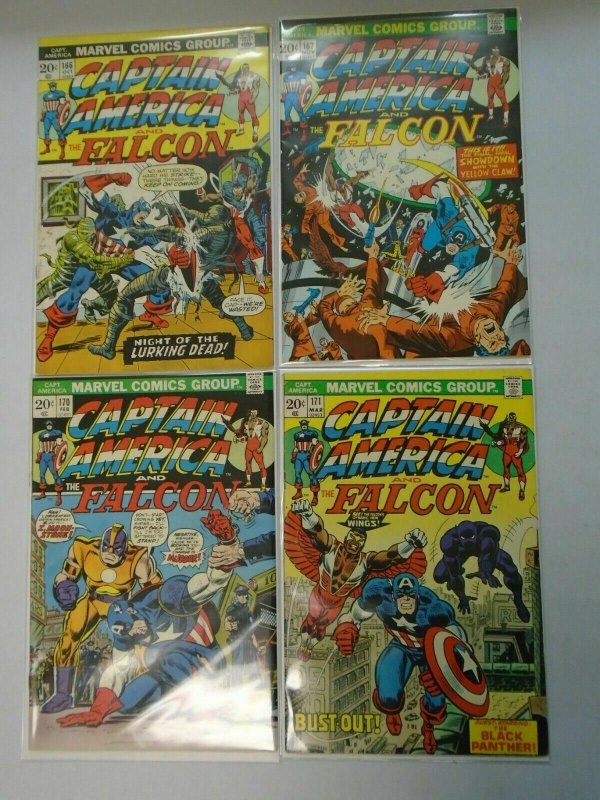 Captain America and the Falcon lot 9 different 20c covers 4.0 VG and better