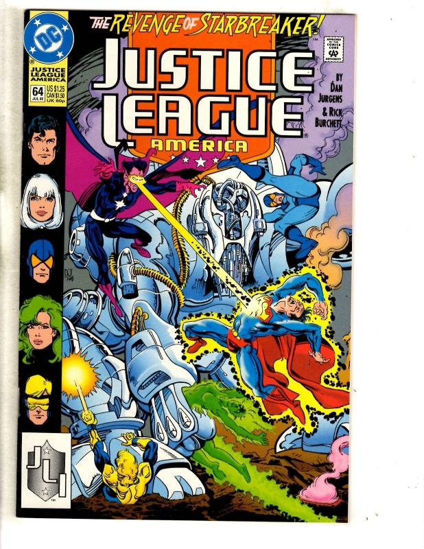 Lot Of 10 Justice League America DC Comics # 56 57 58 59 60 61 62 63 64 65 CR17